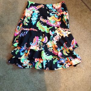 Lauren Ralph Lauren 3 Tier Flare Skirt